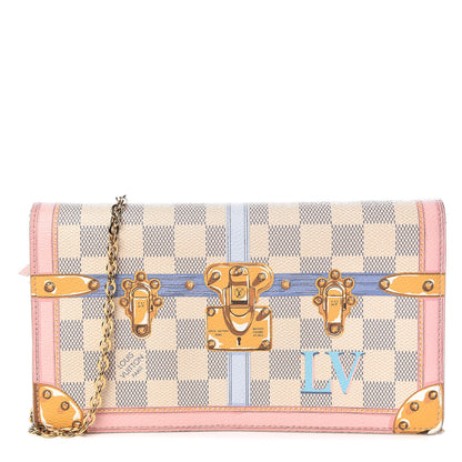 Louis Vuitton Damier Azur Summer Trunks Pochette Weekend 1 of 11