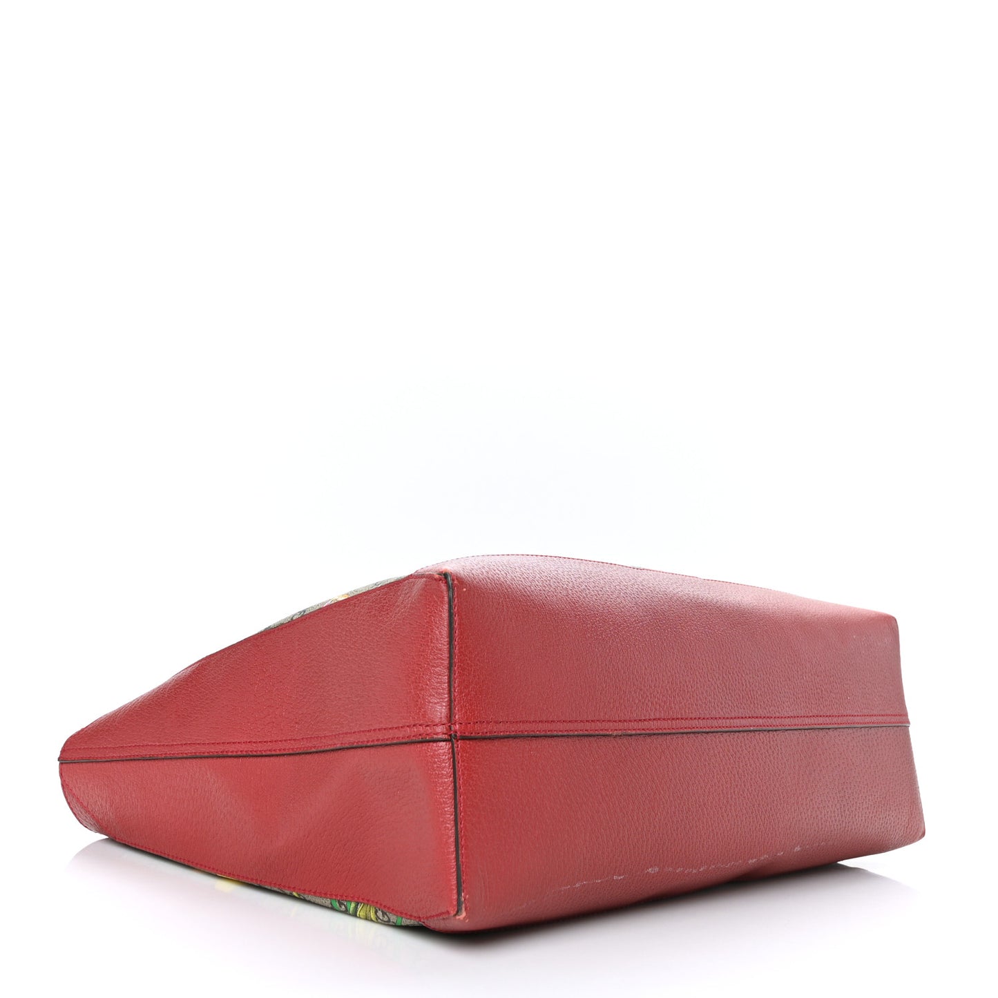 GG Supreme Monogram Flora Web Large Ophidia Tote Red
