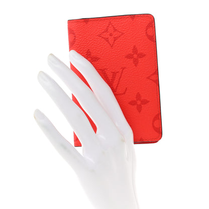 Louis Vuitton Taigarama Pocket Organizer NM Fire Red 2 of 8