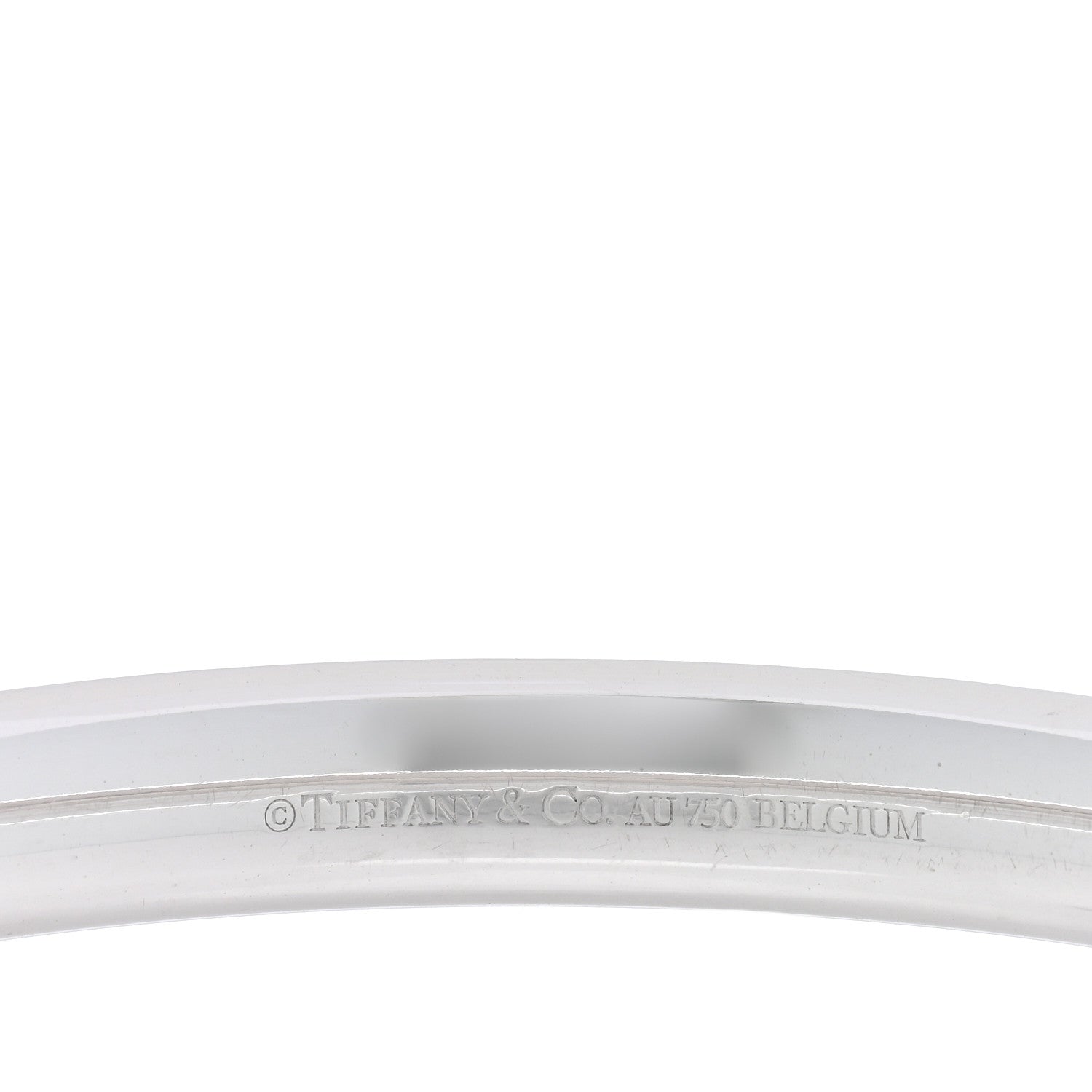 Tiffany 18K White Gold Diamond Metro Five-Row Hinged Bangle Bracelet 3 of 4