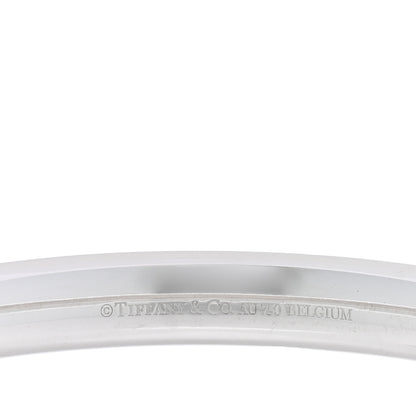 Tiffany 18K White Gold Diamond Metro Five-Row Hinged Bangle Bracelet 3 of 4