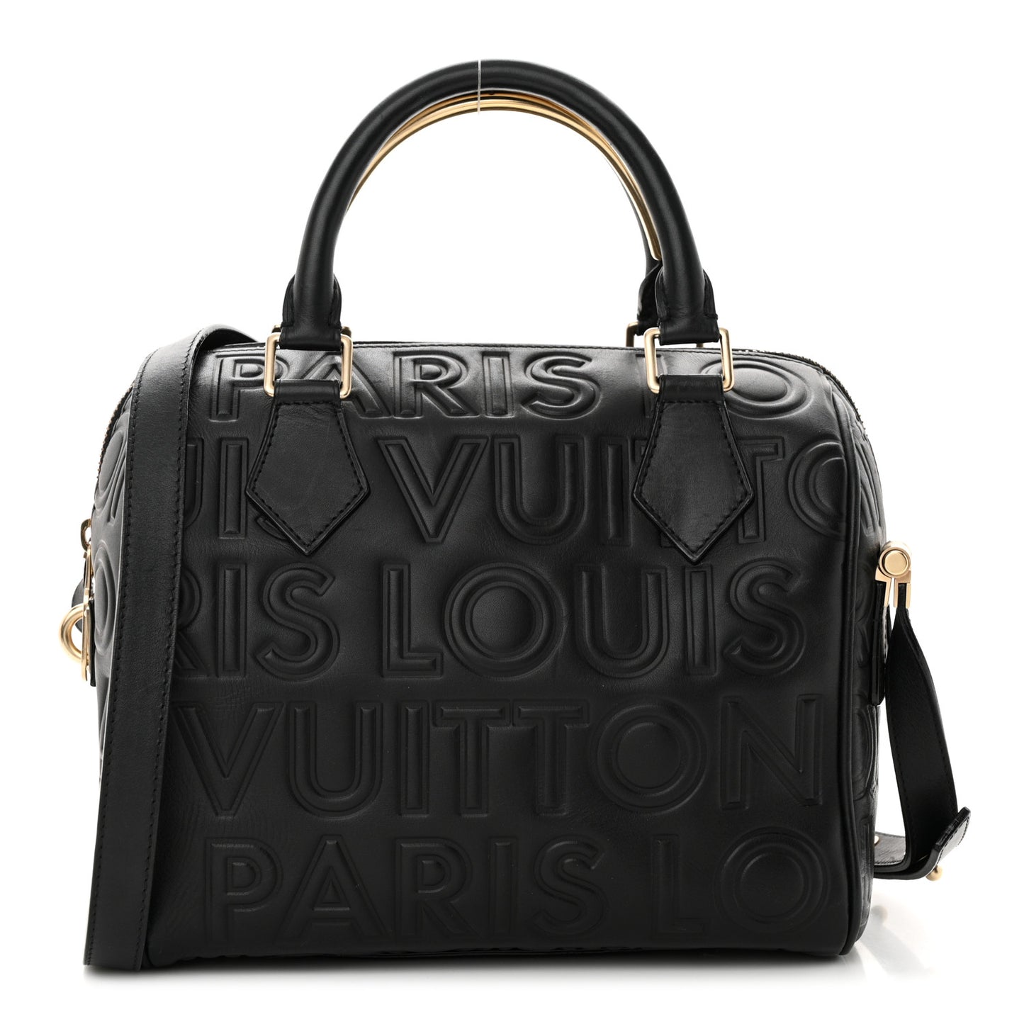 Calfskin Embossed Mini Cube Speedy Black