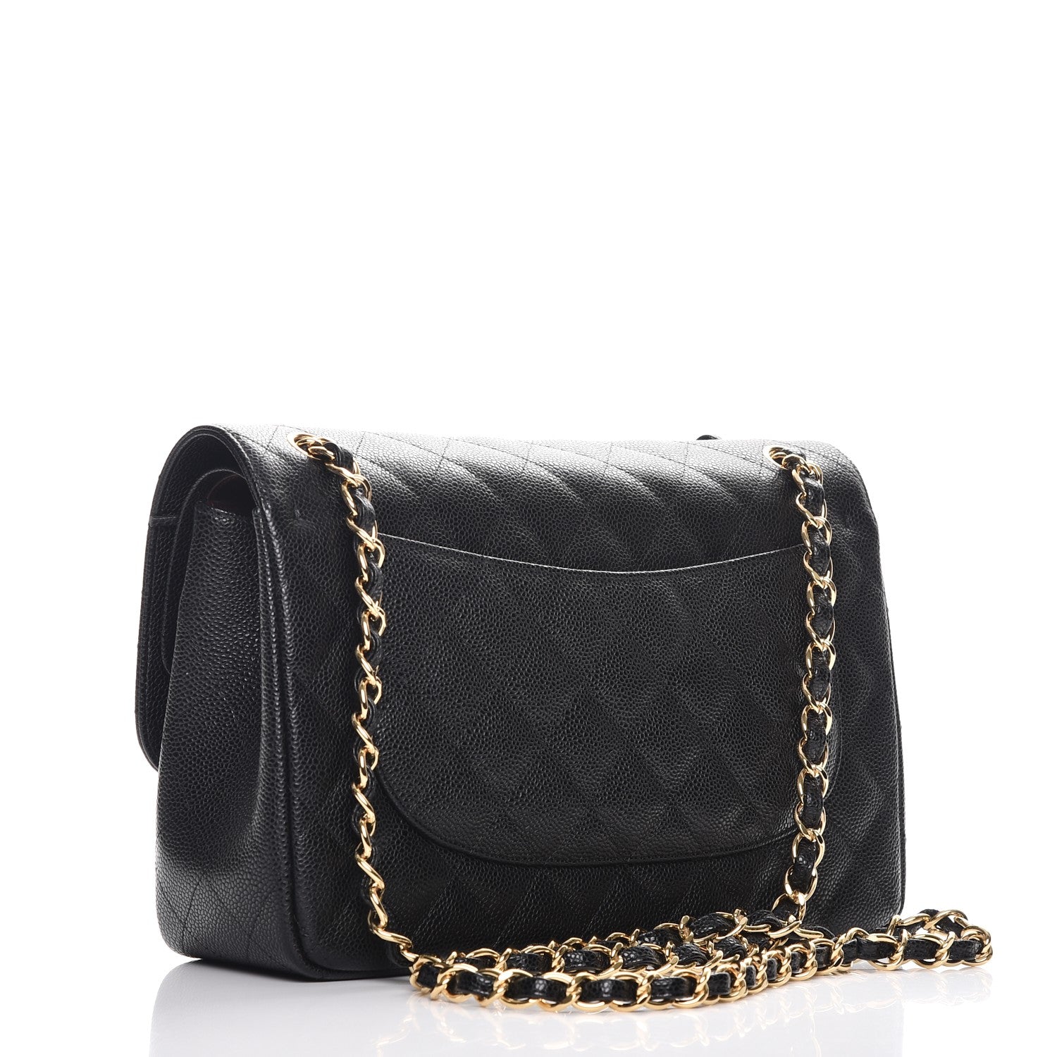 Chanel Caviar Quilted Jumbo Double Flap Black 3 of 8