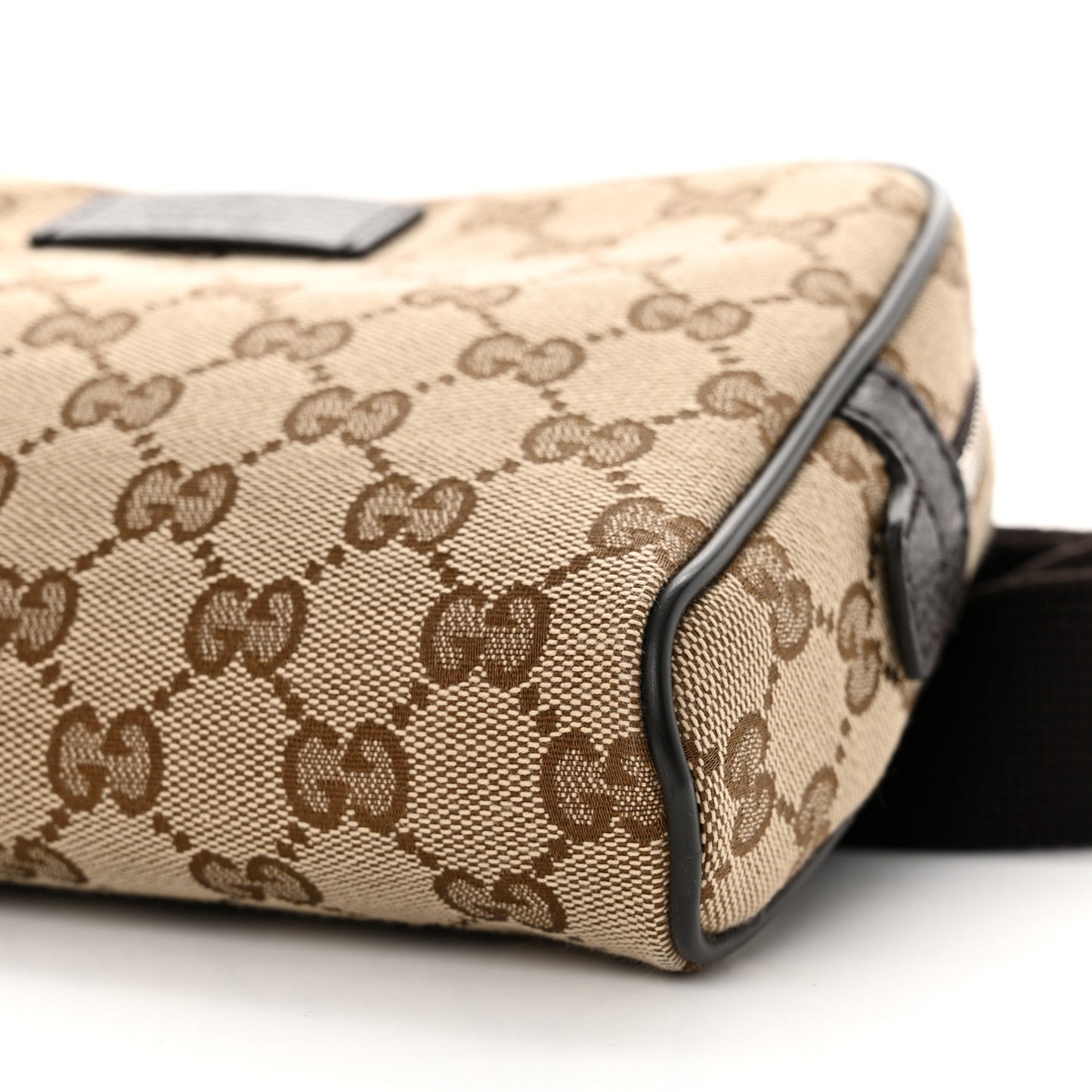 Monogram Dollar Calfskin Belt Bag Beige Ebony Testa di Moro Marrone Scuro