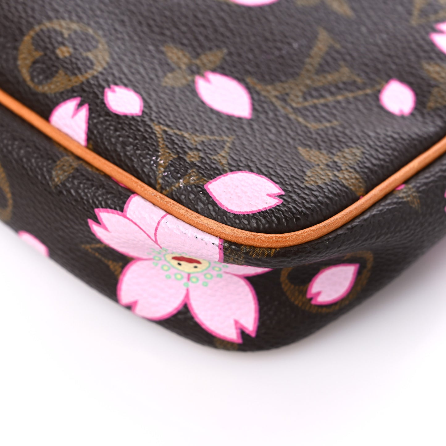 Monogram Cherry Blossom Pochette Accessories Brown