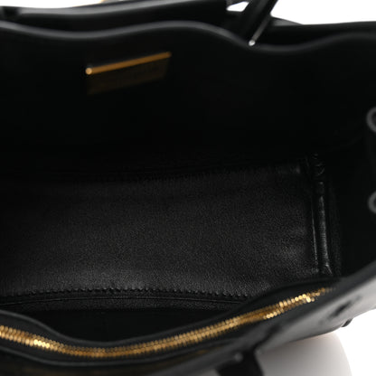 Balenciaga Smooth Calfskin Mini Bel Air Carry All Bag Black 5 of 10