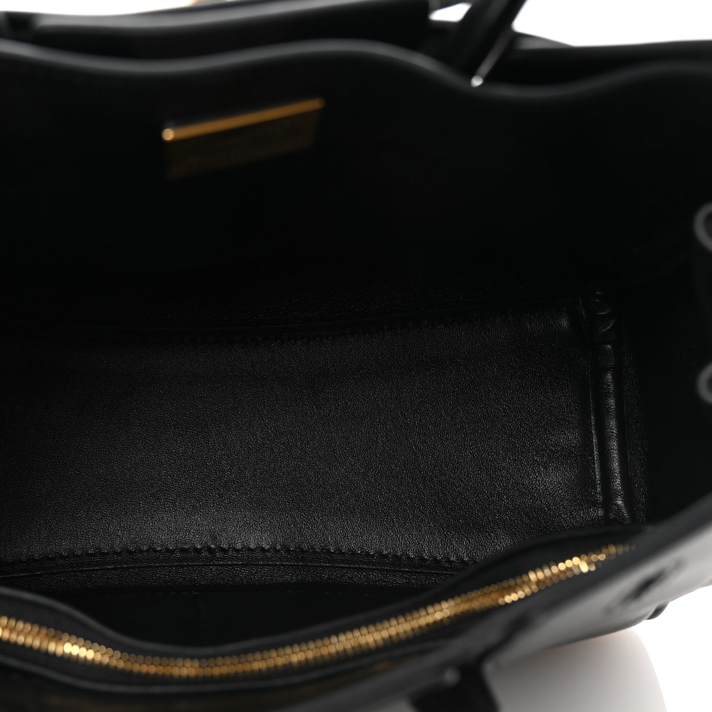 Smooth Calfskin Mini Bel Air Carry All Bag Black