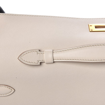 Hermes Swift Kelly Cut Clutch Pochette Beton 17 of 24