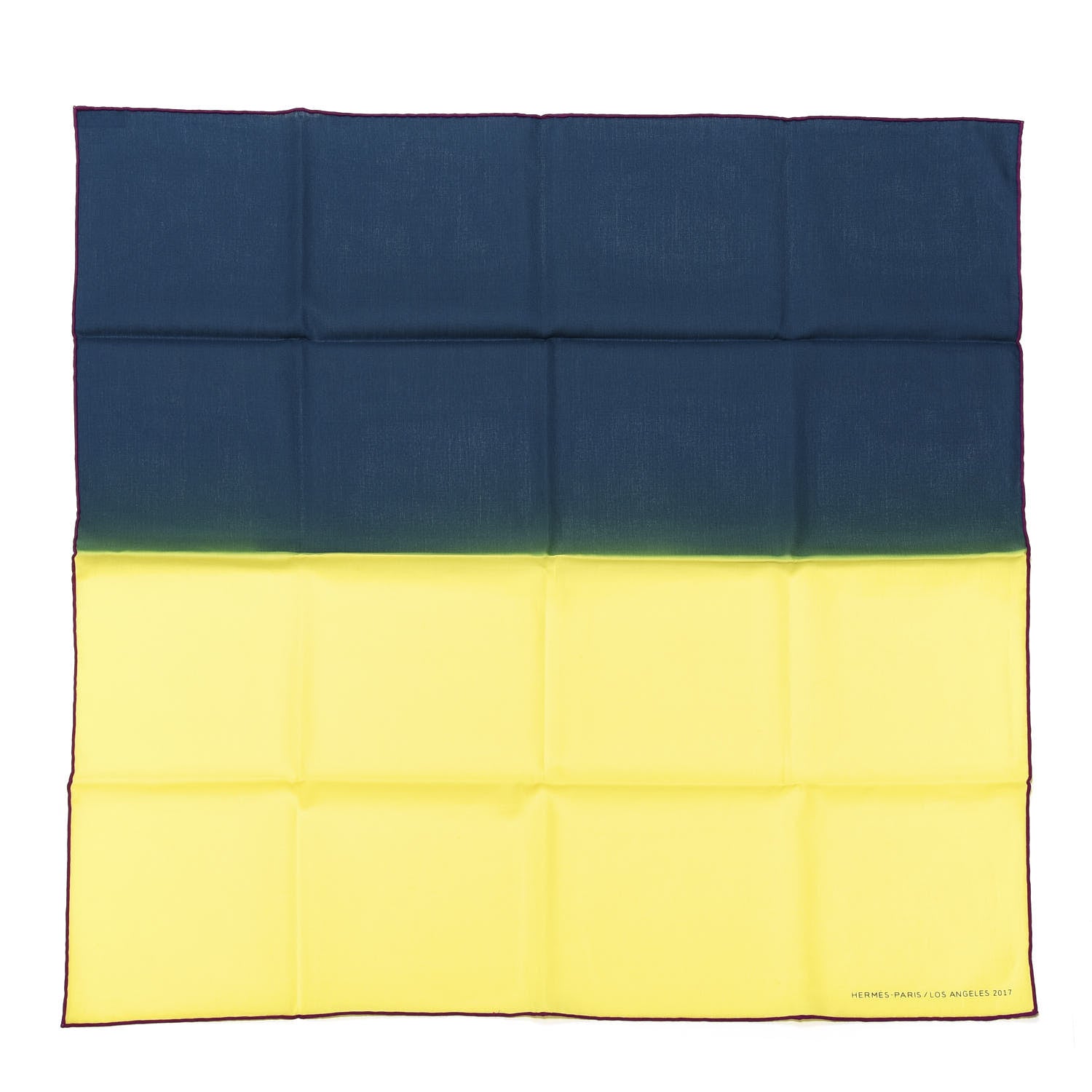 Hermes Cotton Scarf Colvert Lime 1 of 3