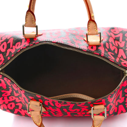 Louis Vuitton Monogram Graffiti Speedy 30 Fuchsia 4 of 4