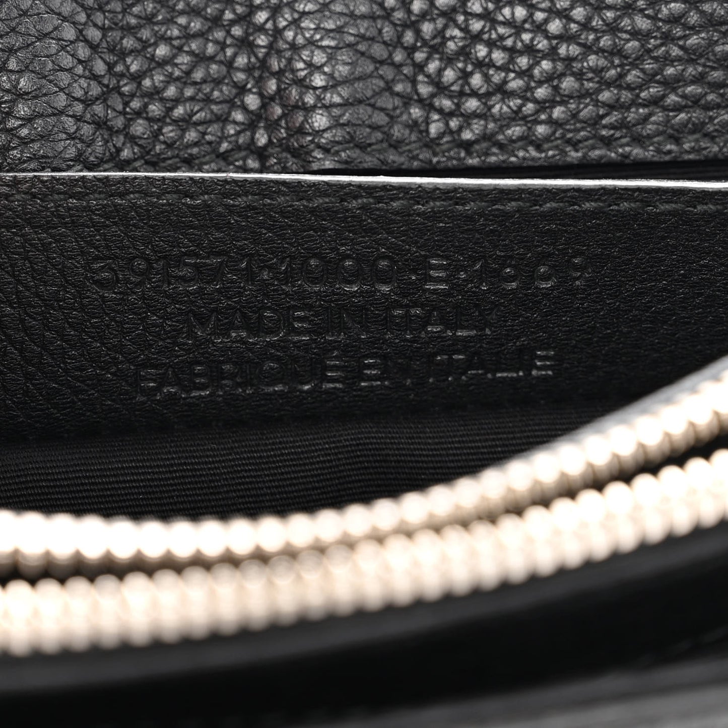 Grained Calfskin Le Dix Mini Soft Cartable Crossbody Black