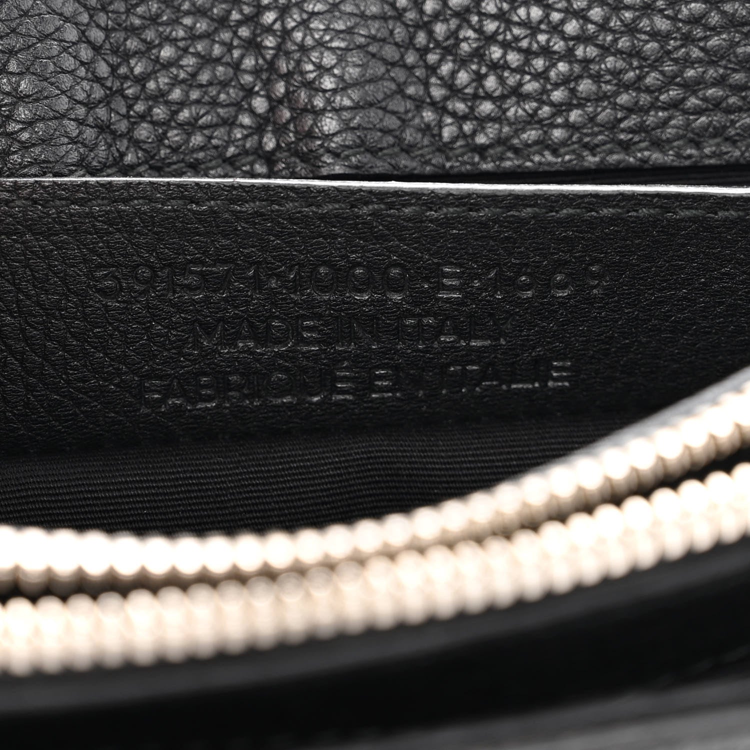 Balenciaga Grained Calfskin Le Dix Mini Soft Cartable Crossbody Black 6 of 9