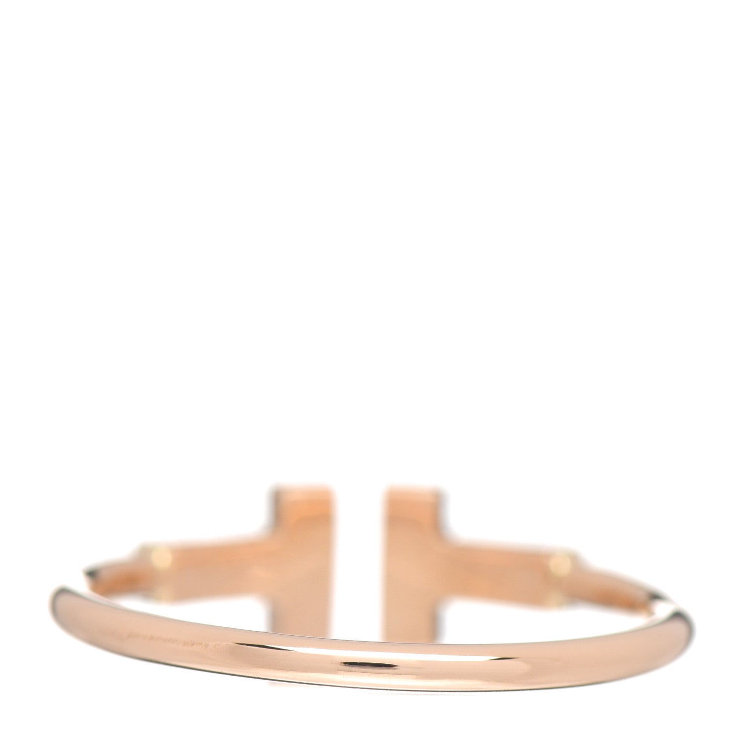 Tiffany 18K Rose Gold Diamond T Wire Ring 59 8.75 4 of 6