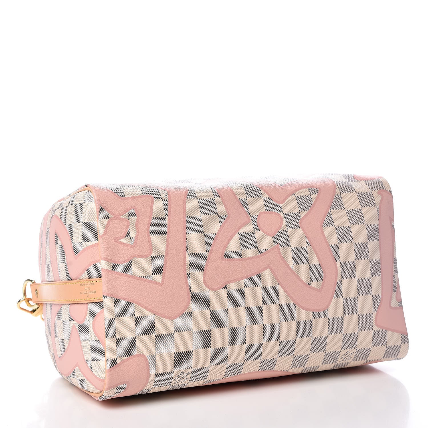 Louis Vuitton Damier Azur Tahitienne Speedy Bandouliere 30 Rose Ballerine 5 of 11