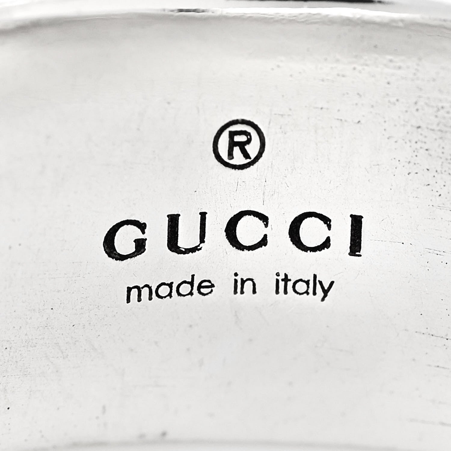 Gucci Sterling Silver Double G Band Ring 61 9.75 5 of 6