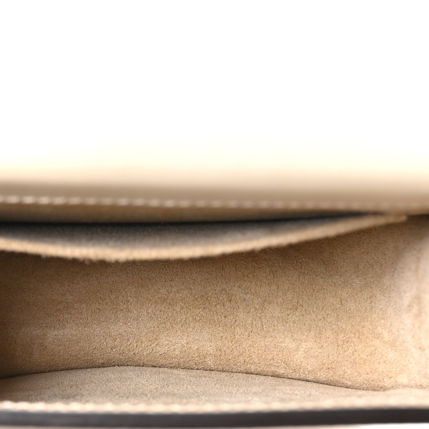 Chloe Calfskin Suede Small Nile Bracelet Bag Off White 5 of 10