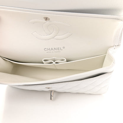 Chanel Caviar Quilted Medium Double Flap White 5 of 10