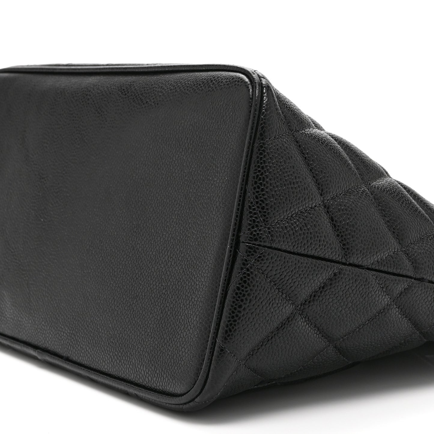 Caviar Quilted Medallion Tote Black