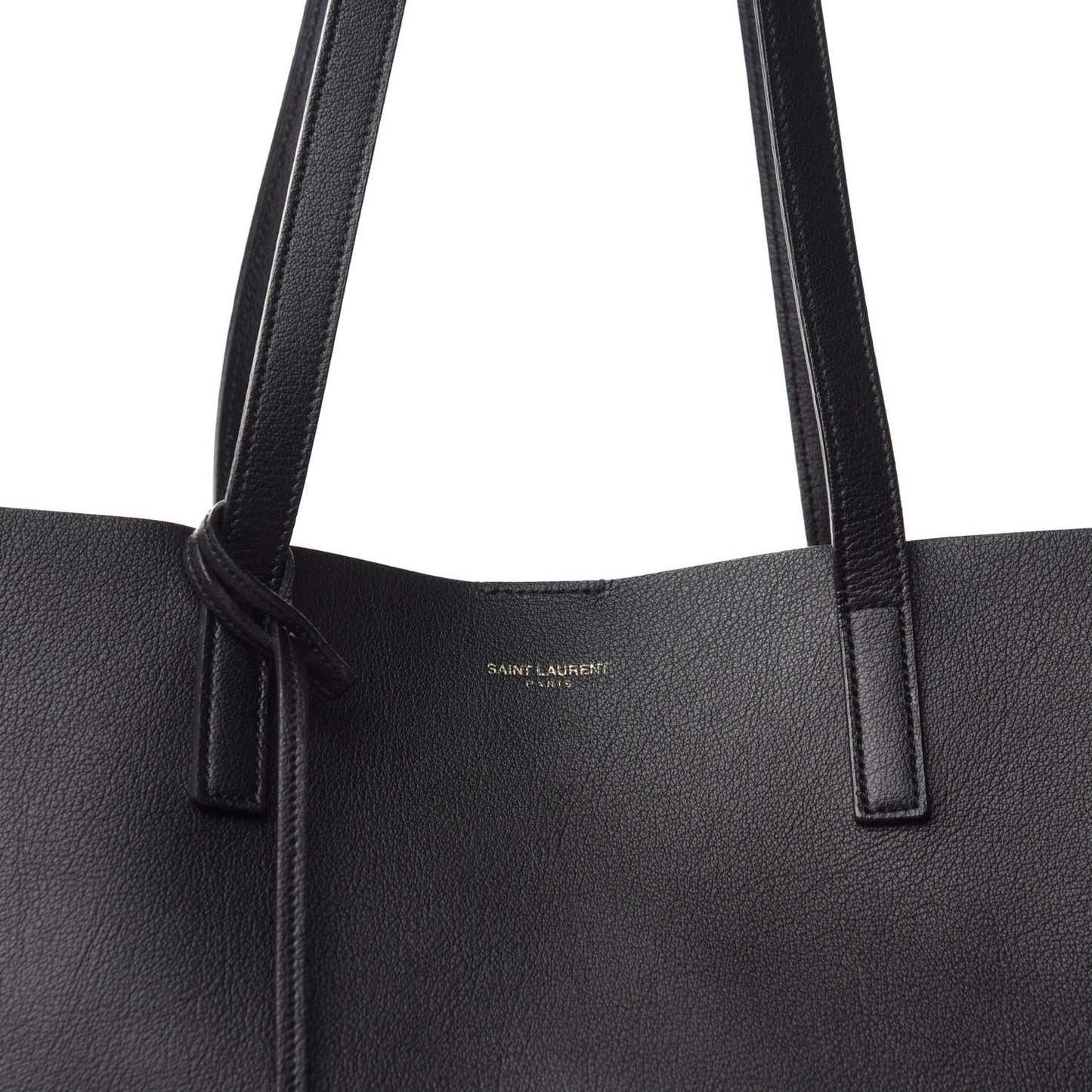 Calfskin Large Shopping Tote Black