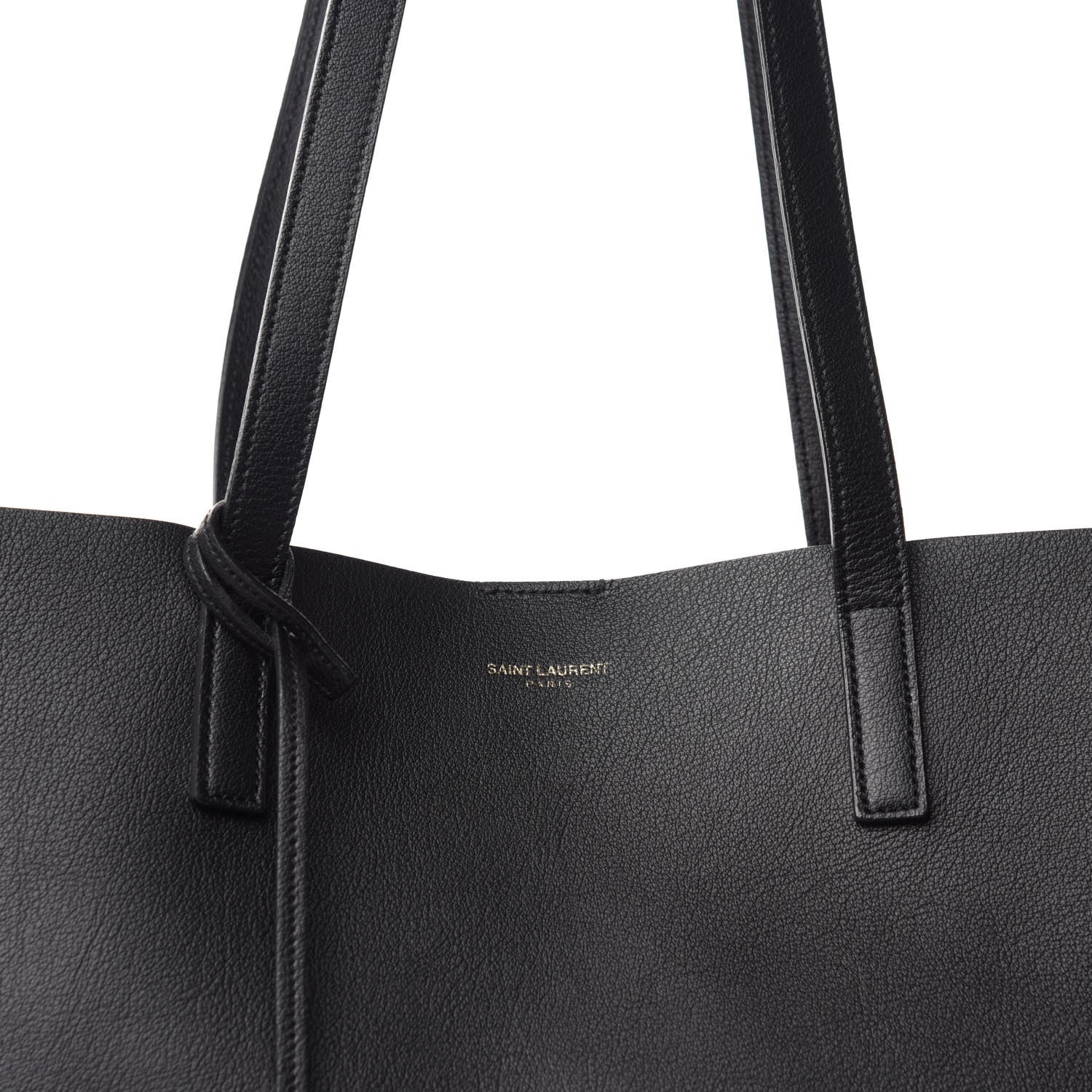 Saint Laurent Calfskin Large Shopping Tote Black 10 of 10