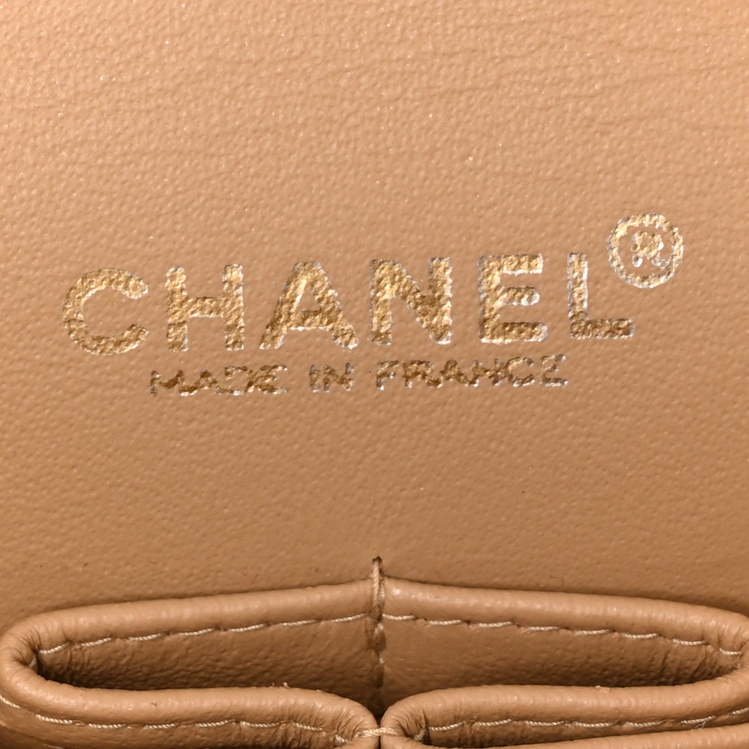 Chanel Lambskin Quilted Medium Double Flap Beige 6 of 16