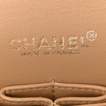 Chanel Lambskin Quilted Medium Double Flap Beige 6 of 16