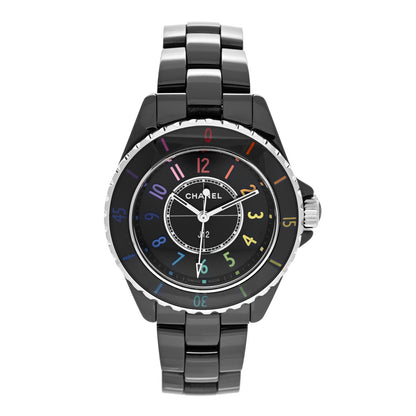 Chanel Stainless Steel Ceramic 33mm J12 Electro Quartz Watch Black 1 of 4