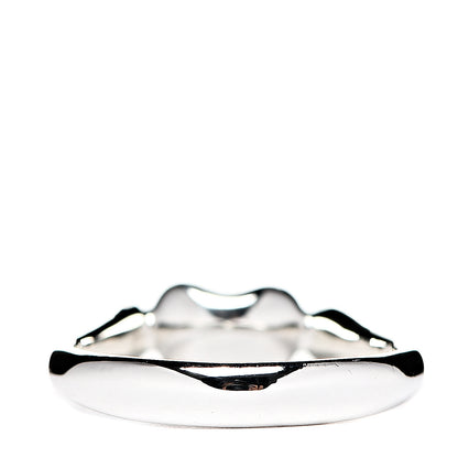 Tiffany Sterling Silver Elsa Peretti Bean Ring 49 5 3 of 4