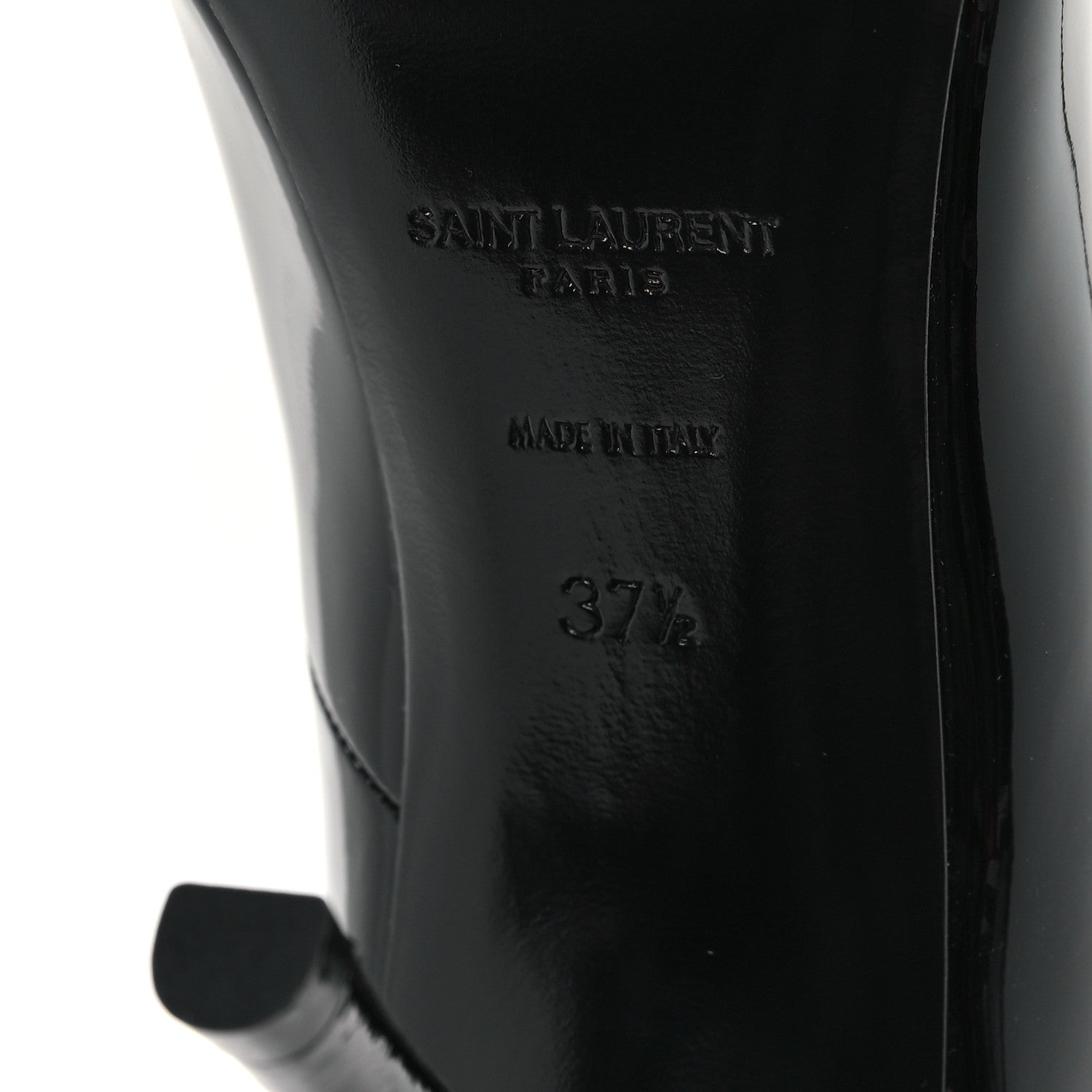 Saint Laurent Vernice Patent Maike Dream 90 Pumps 37.5 Black 7 of 9