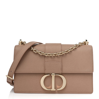 Christian Dior Grained Calfskin 30 Montaigne Chain Flap Bag Blush 1 of 18