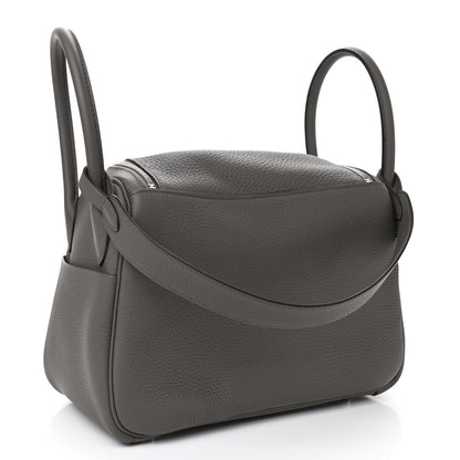 Hermes Taurillon Clemence Lindy 26 Etain 3 of 14