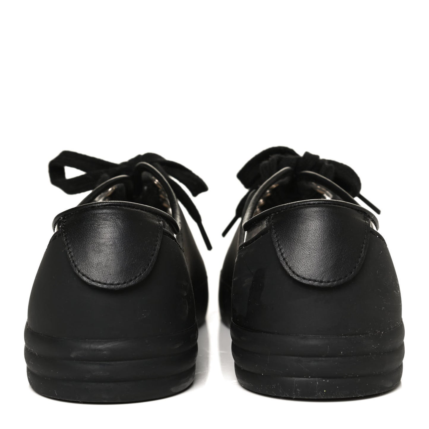 Calfskin PVC Womens CC Sneakers 38 Black Transparent