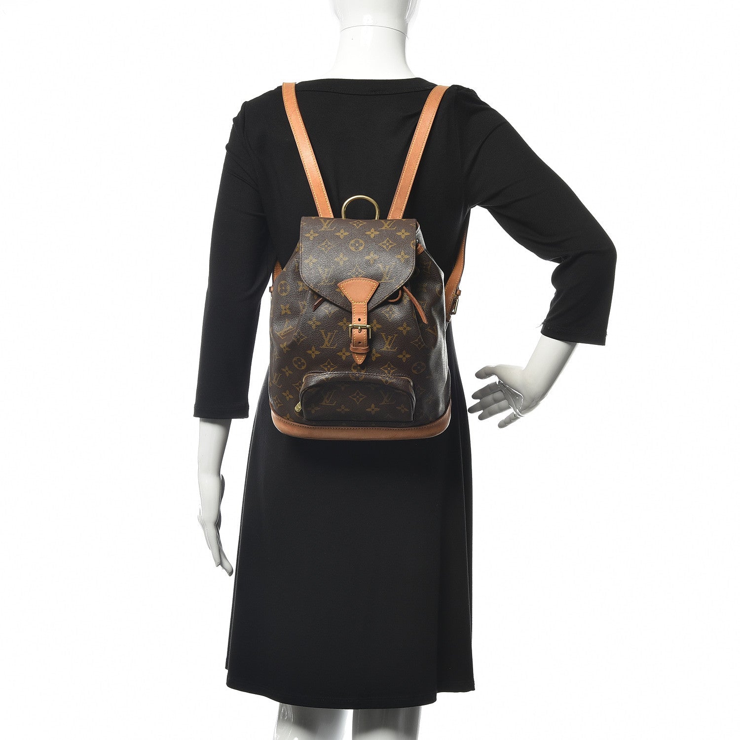 Louis Vuitton Monogram Montsouris MM Backpack 2 of 9