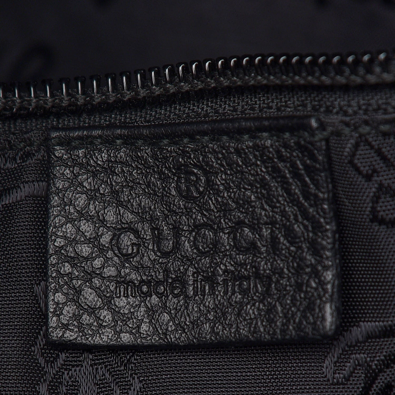 Gucci Guccissima Medium Carry On Duffle Black 5 of 9