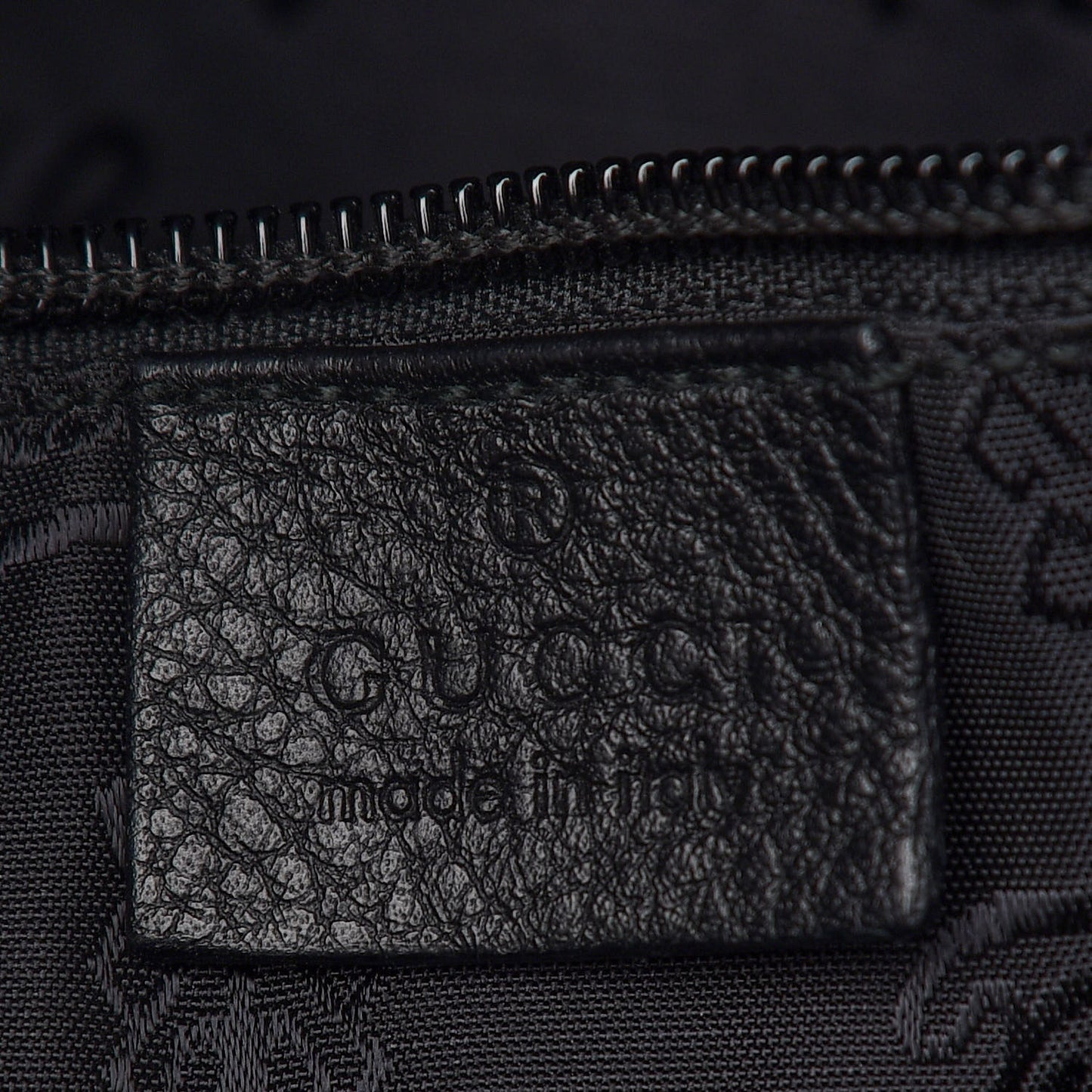 Guccissima Medium Carry On Duffle Black