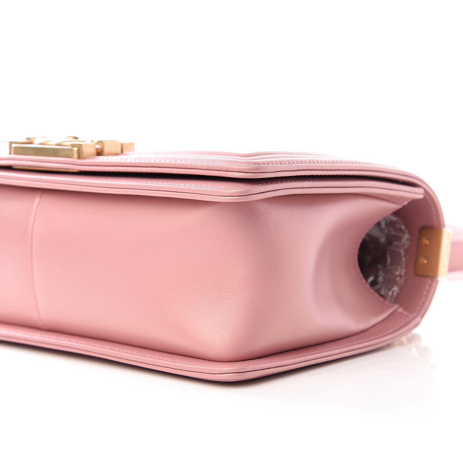 Chanel Metallic Calfskin Medium Boy Flap Pink 9 of 10