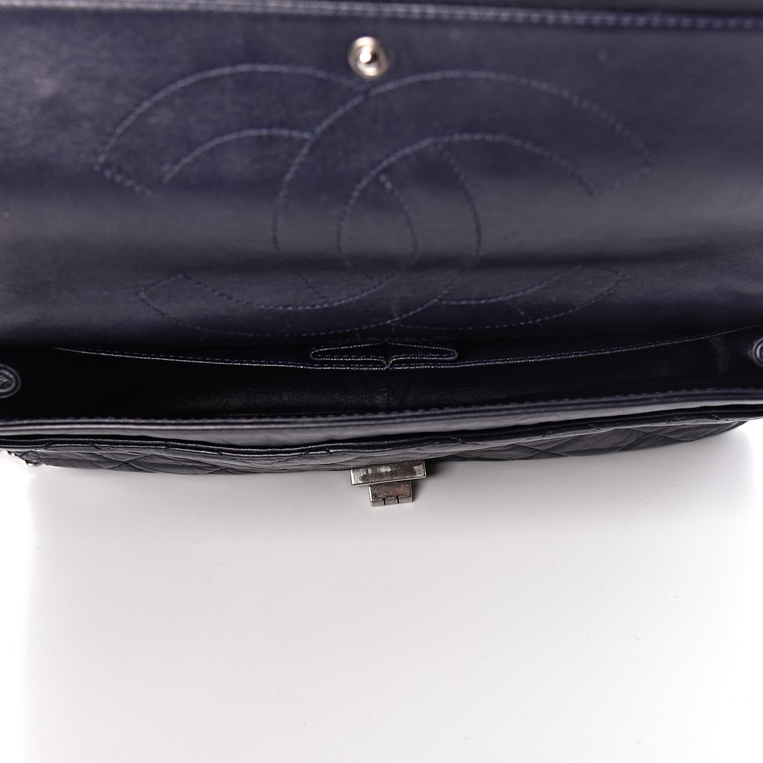 Chanel Aged Calfskin Quilted 2.55 Reissue 227 Flap Navy Blue 5 of 17