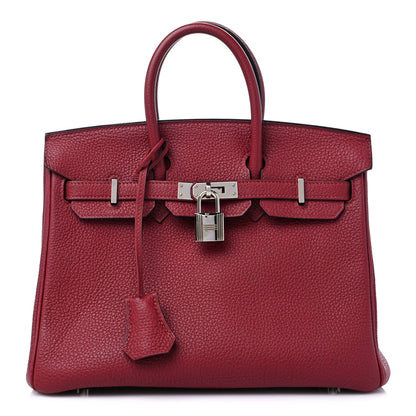 Hermes Togo Birkin 25 Rouge Grenat 1 of 14