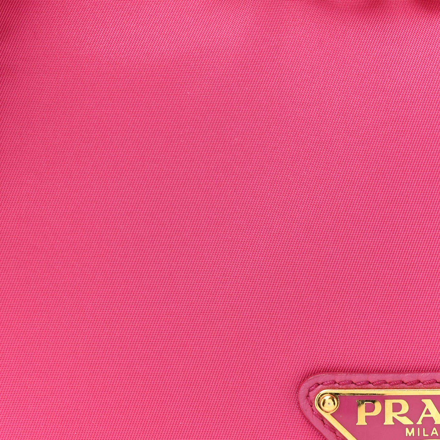 Nylon Tessuto Small Chain Shoulder Bag Fuxia