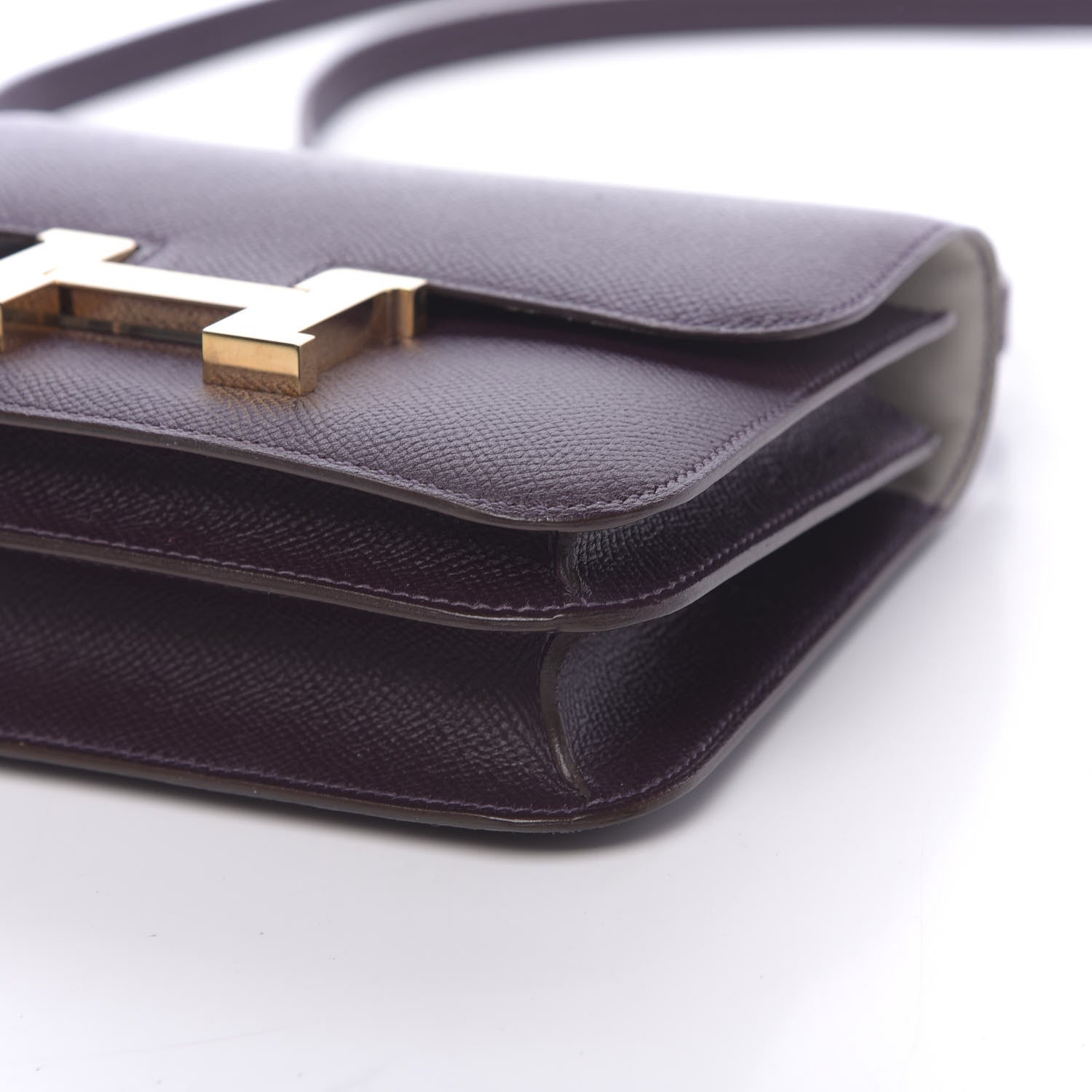Hermes Epsom Horseshoe Constance 18 Raisin Gris Mouette 10 of 11
