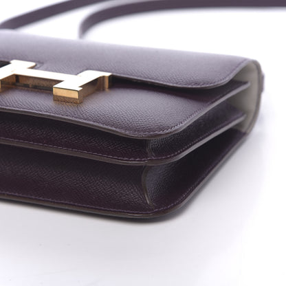 Hermes Epsom Horseshoe Constance 18 Raisin Gris Mouette 10 of 11