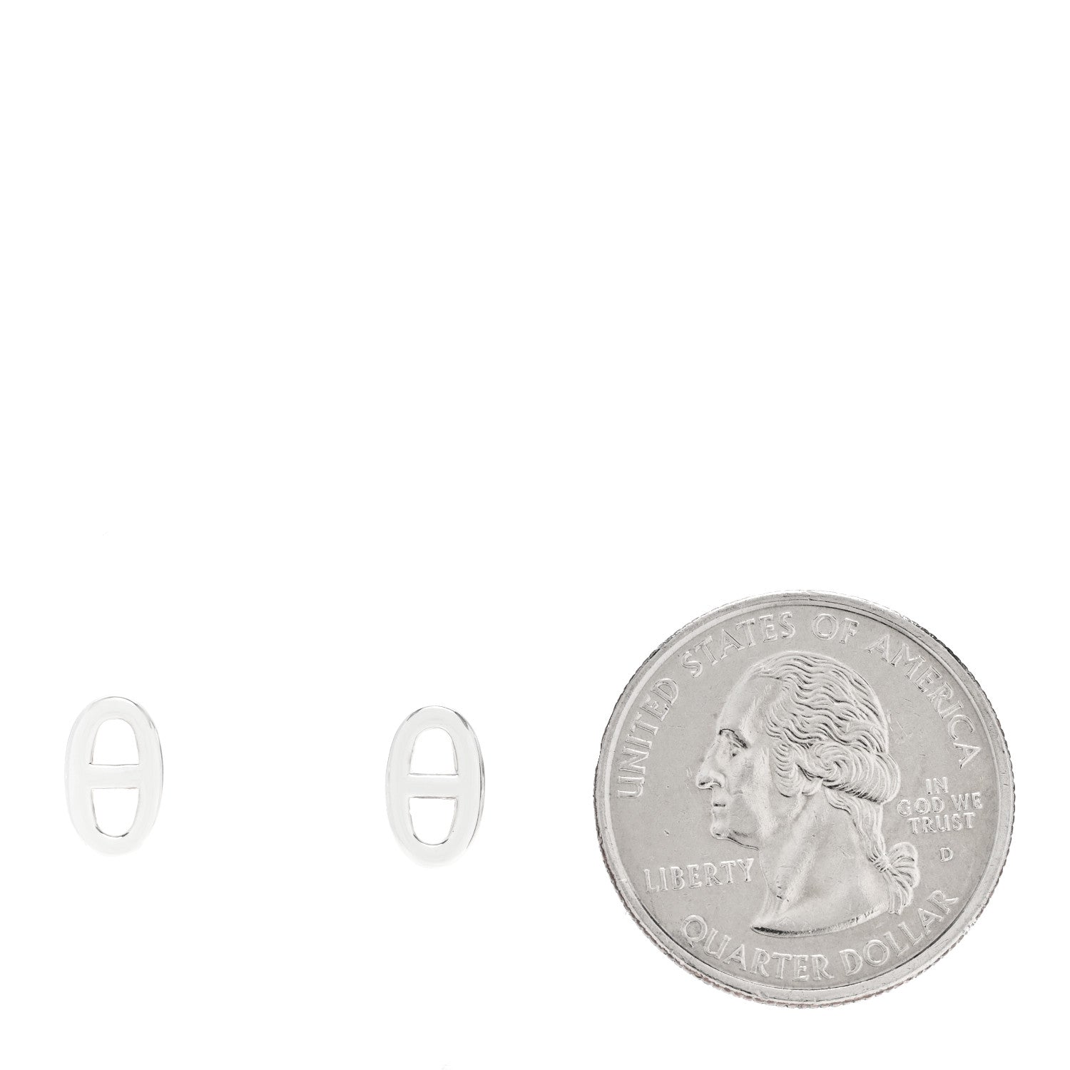 Hermes Sterling Silver TPM Farandole Earrings 2 of 5