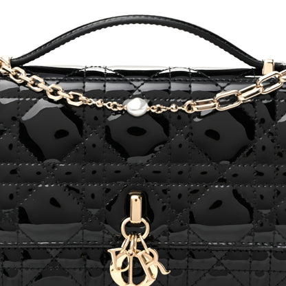 Christian Dior Patent Cannage Mini My Dior Bag Black 8 of 11