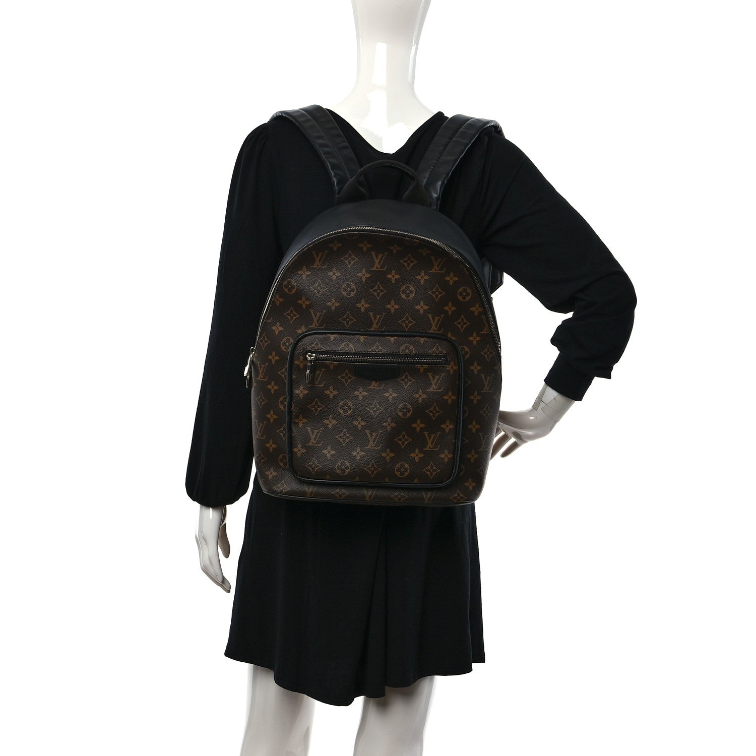Louis Vuitton Monogram Macassar Josh NM Backpack 2 of 9