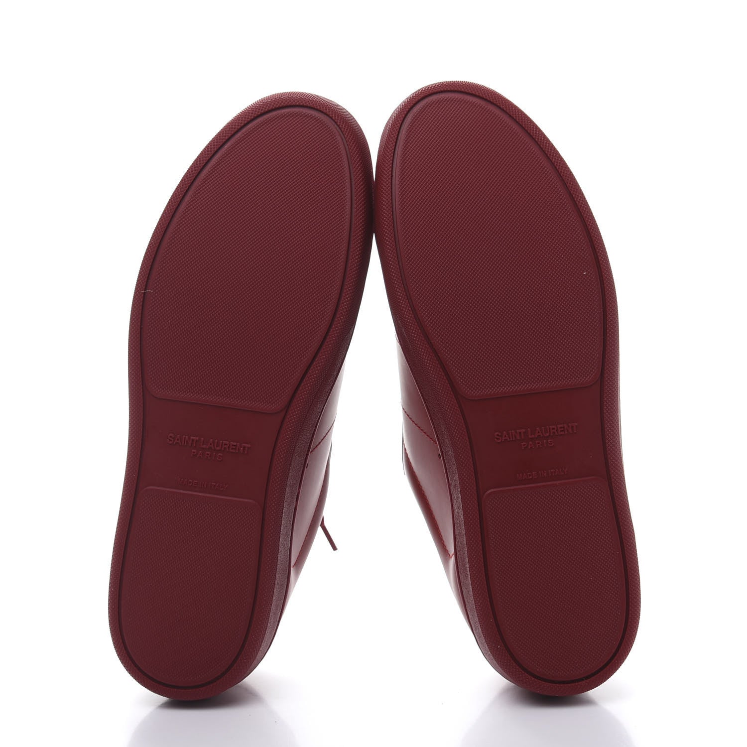 Saint Laurent Calfskin Mens Alpha Sneakers 41 Rouge Eros 6 of 9