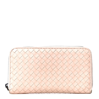 Bottega Veneta Nappa Intrecciato Zip Around Wallet Petale 1 of 23