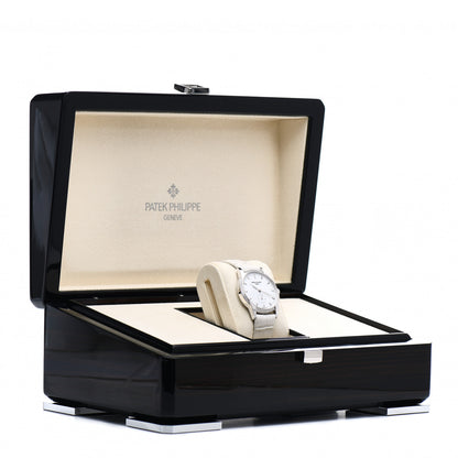 Patek Philippe 18K White Gold Alligator Diamond Bezel 33mm Calatrava Manual Winding Watch 7122/200G-001 5 of 5
