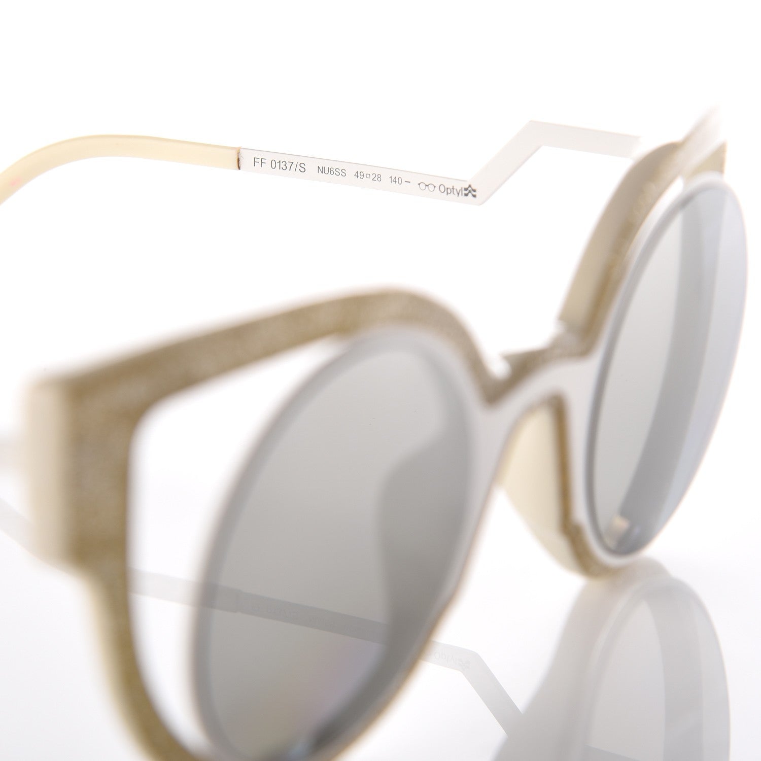 Fendi Paradeyes Sunglasses FF 0137/S White Gold 5 of 8