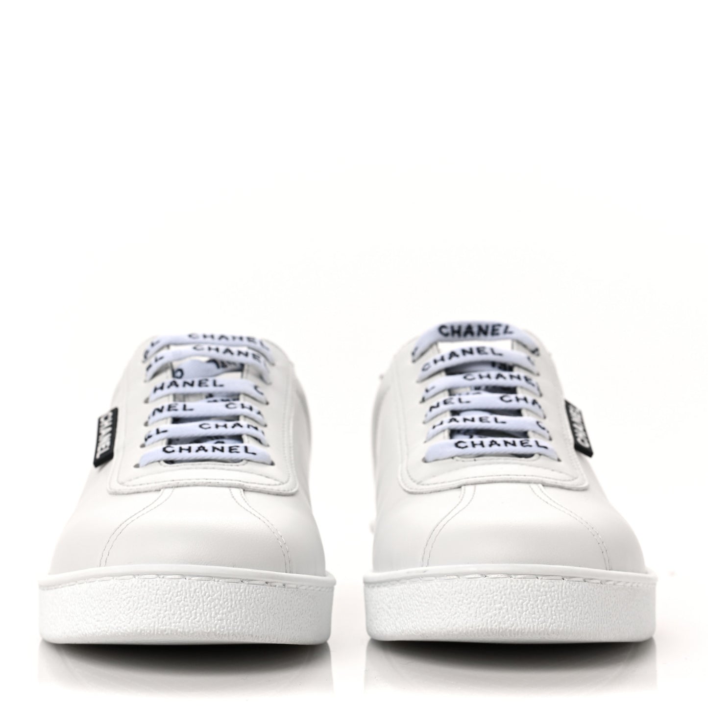 Calfskin CC Womens Sneakers 39 White