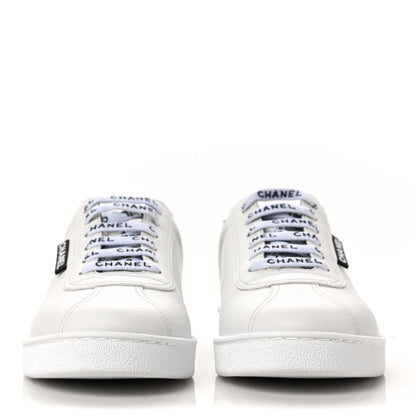 Chanel Calfskin CC Womens Sneakers 39 White 2 of 10